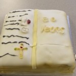 The cake celebrating 20 years since Jeanette's ordination.