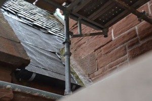 Choir vestry roof re-felted