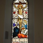 Cleaned Crucifixion and Tulip window